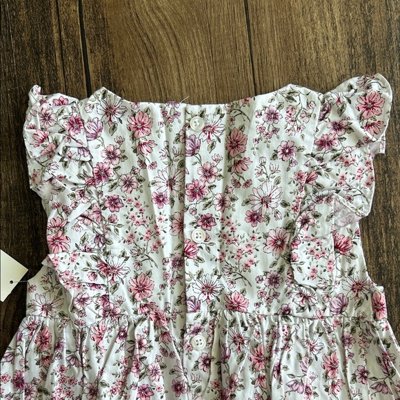 Edgehill Collection Pink Floral smocked Kids Dress - Picture 4 of 6